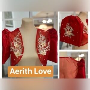 Filipiniana Bolero Lady barong Traditional National Costume  embroidery XL